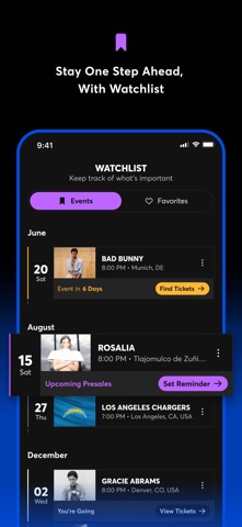 Скриншот Ticketmaster-Buy, Sell Tickets 2